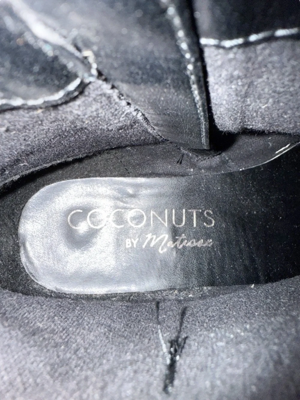 Coconuts by Matisse Amsterdam Black Patent Buckle Pointed Toe Ankle Boots Sz 8.5